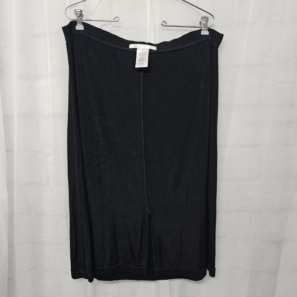 Vintage Kiara Skirt Black Liquid Knit Goth Minimalist Whimsigoth 1X - Picture 5 of 8